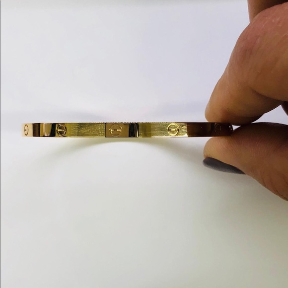 cartier thin gold bracelet